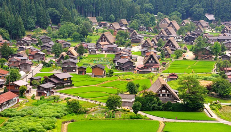 Ngôi làng cổ Shirakawa – go là điểm du lịch nổi tiếng ở Nhật Bản