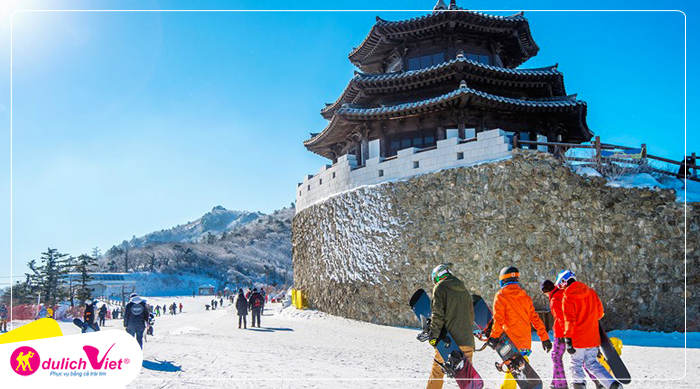 Du lịch mùa Đông - Hàn Quốc - Seoul - Lotte World - Trượt Tuyết Elysan từ Sài Gòn 2025