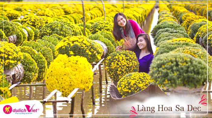 Du lịch Đồng Tháp - Làng Hoa Sa Đéc - Vườn Quýt Hồng Lai Vung mùa Xuân từ Sài Gòn 2025