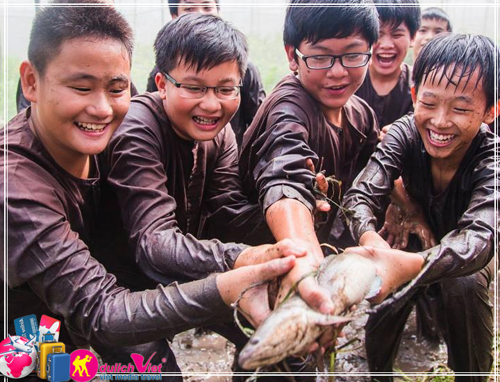 Du lịch Miền Tây 1 ngày tát mương bắt cá giá tốt mùa thu